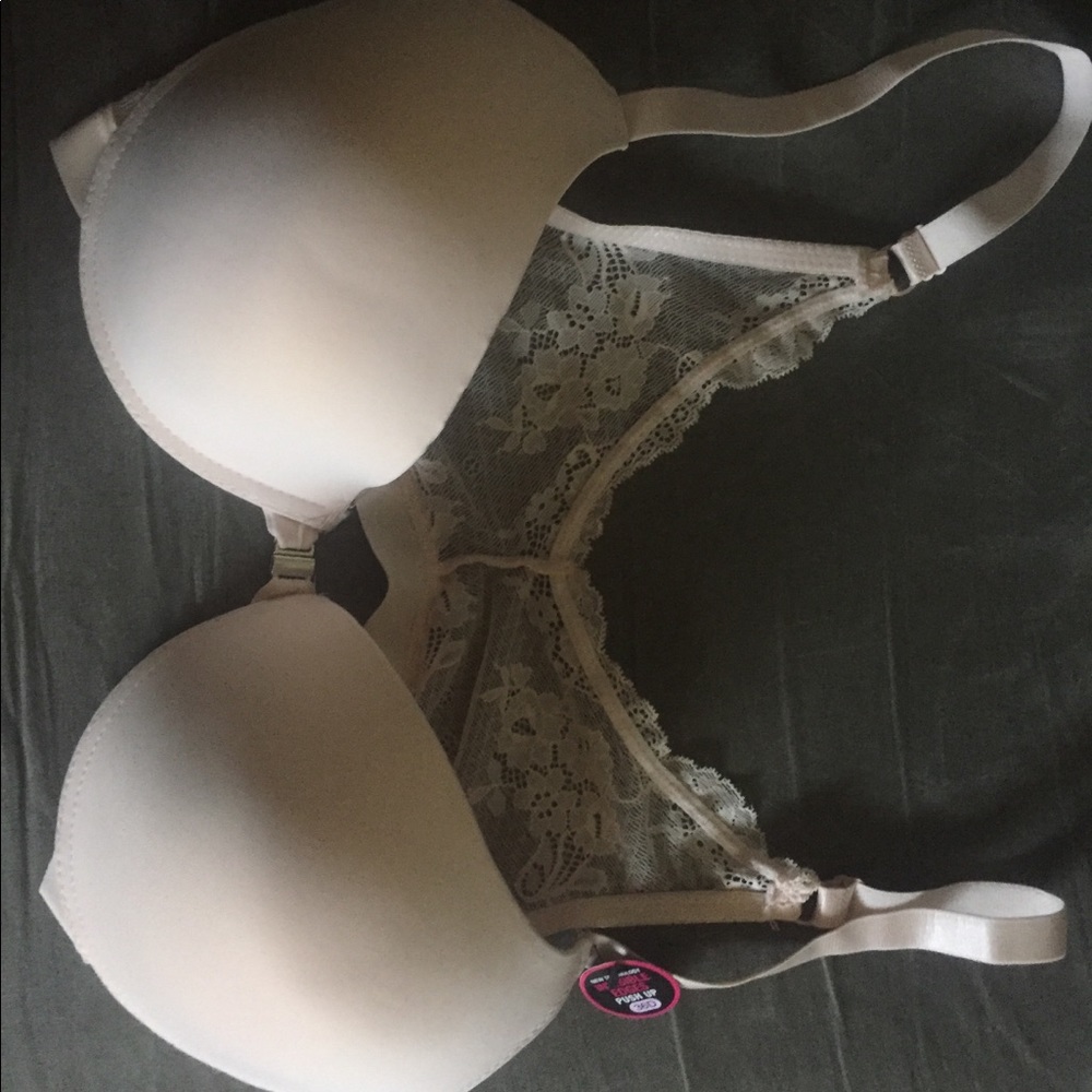 Pink back bralette bra